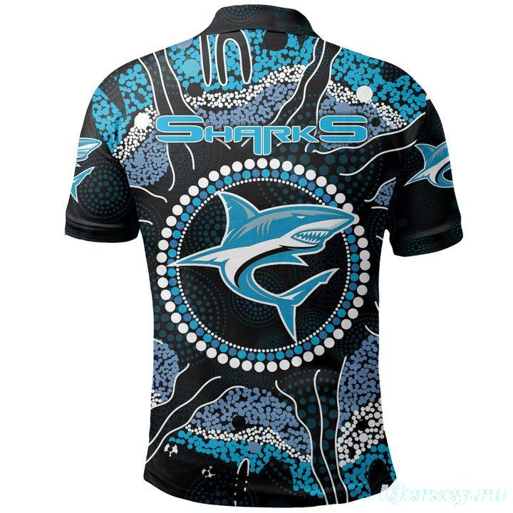 Cronulla-Sutherland Sharks 2020 Mens Football Polo Shirt