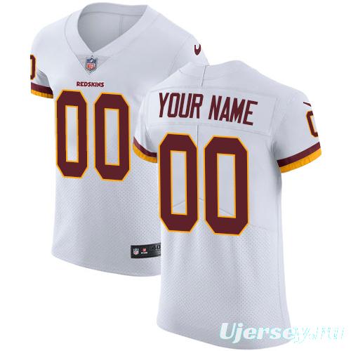 Men's White Custom Elite Team Jersey