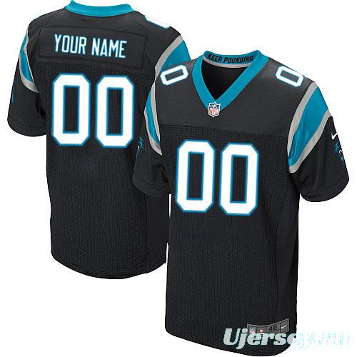 Men's Black Customized Elite Team Jersey
