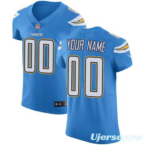 Men's Light Blue Custom Elite Team Jersey