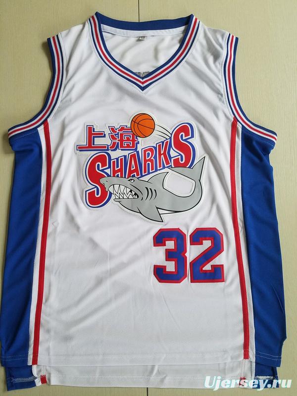 Jimmer Fredette 32 Shanghai Sharks White Basketball Jersey