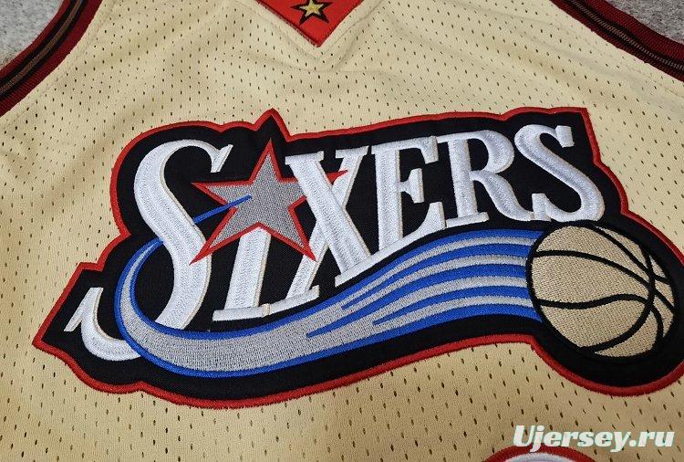 Men's Allen Iverson Golden Retro Classic Team Jersey