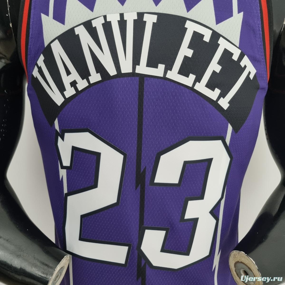 Toronto Raptors VANVLEET#23 Purple NBA Jersey