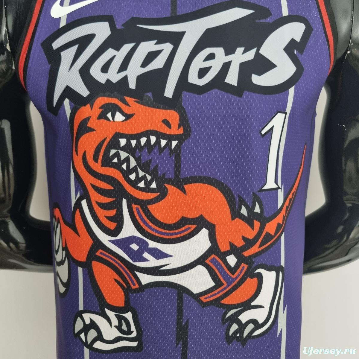 Toronto Raptors McGRADY#1 Purple NBA Jersey