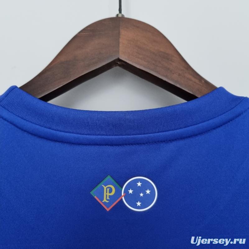 22/23 women Cruzeiro home white Soccer Jersey