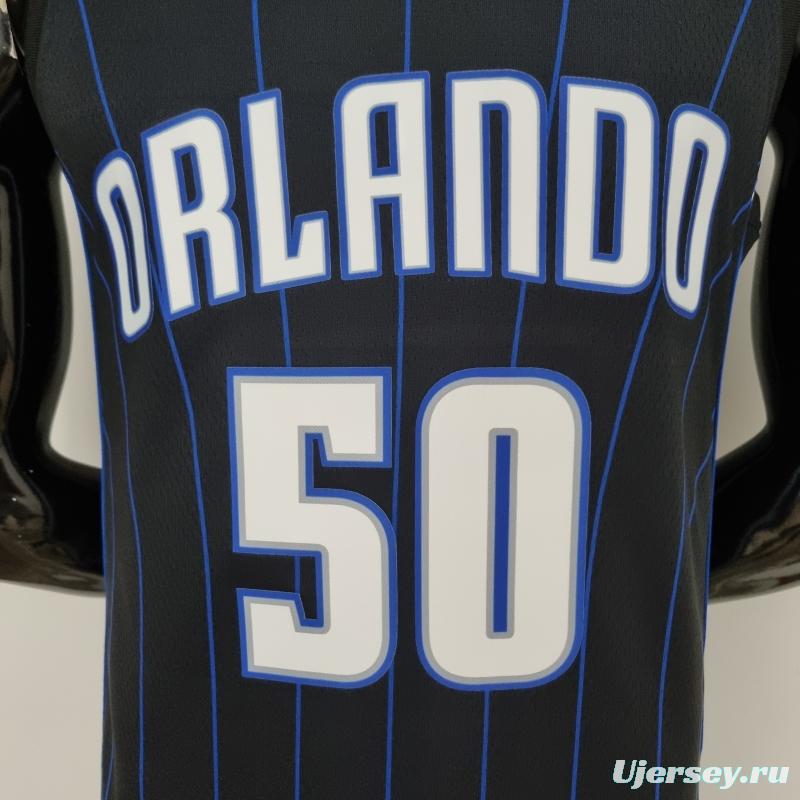 75th Anniversary Anthony#50 Orlando Magic Black NBA Jersey