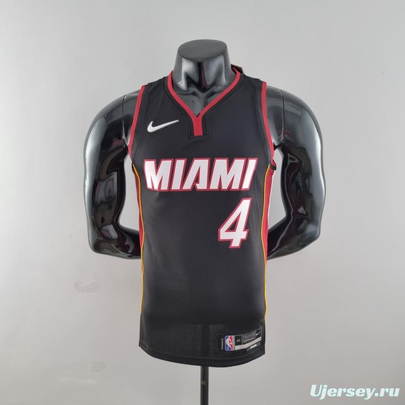 75th Anniversary Miami Heat OLADIPO#4 Black NBA Jersey