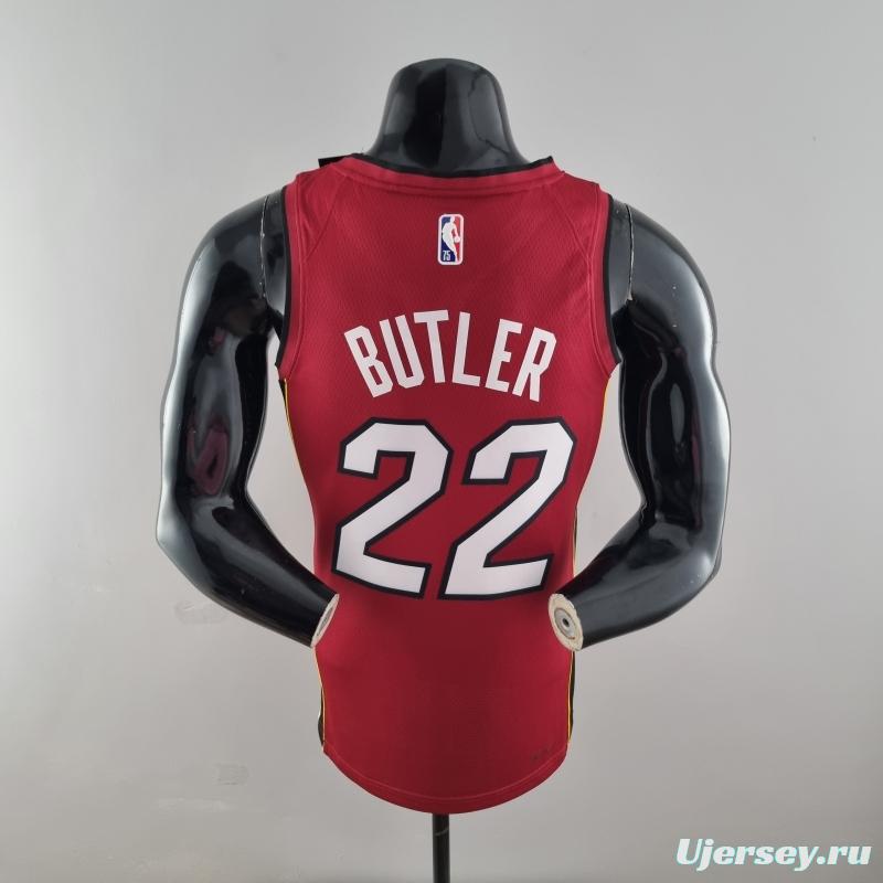 75th Anniversary Miami Heat Jordan BUTLER#22 Burgundy NBA Jersey