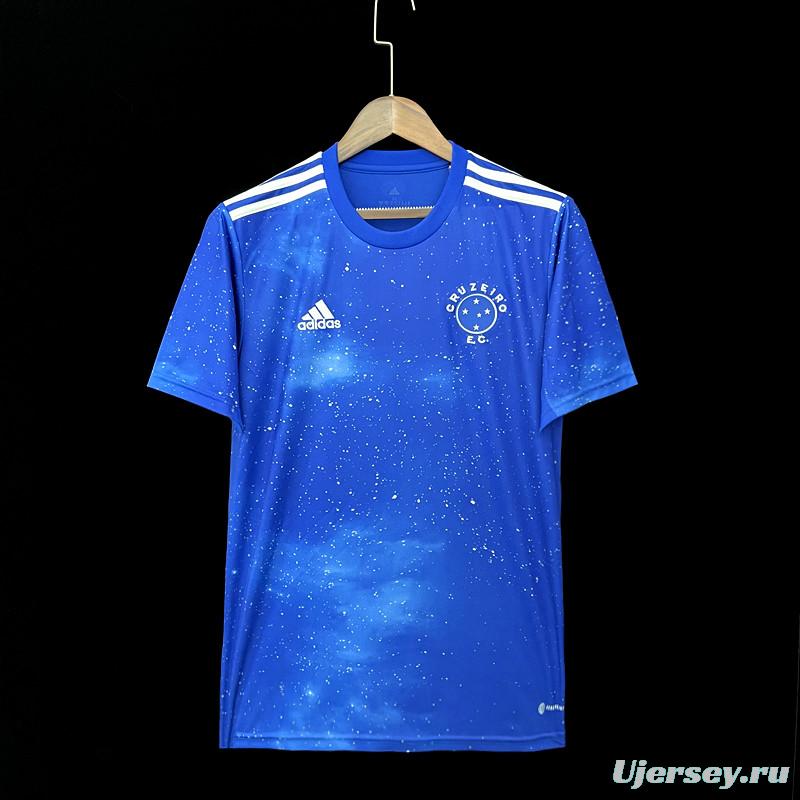 22/23 Cruzeiro Home Soccer Jersey