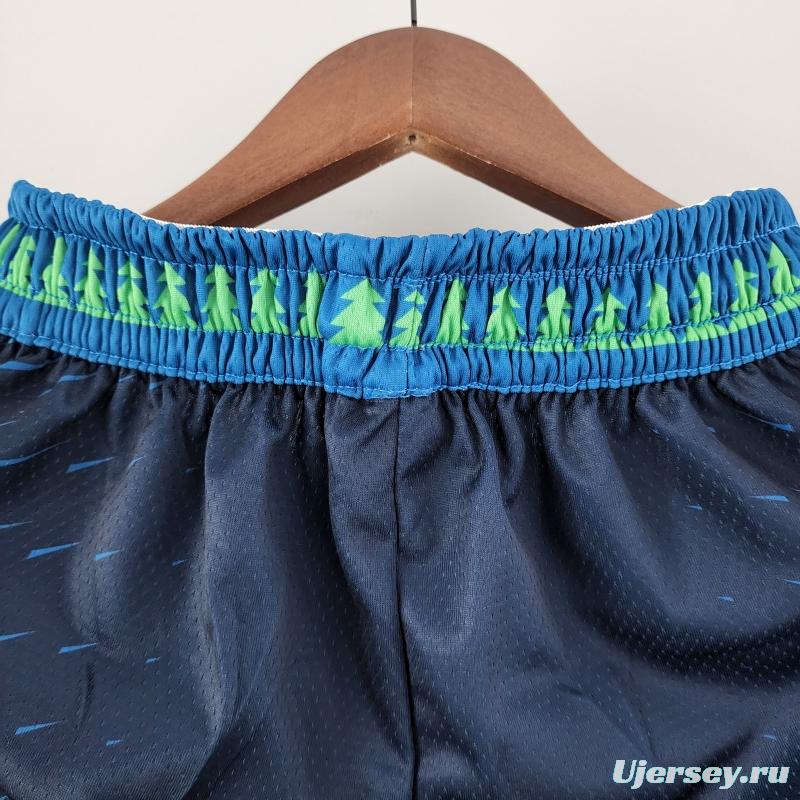 2022 Minnesota Timberwolves City NBA Shorts 