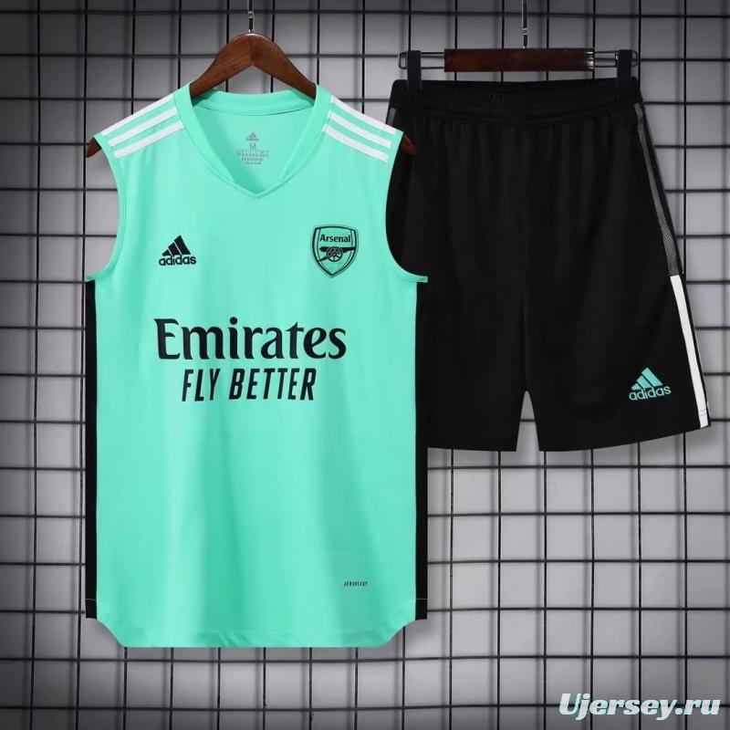 22/23 Arsenal Pre-match Training Jersey Green Vest