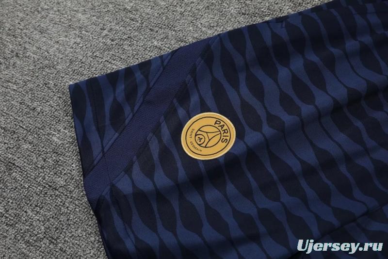 22/23PSG Royal Blue Golden Shield Pre-match Training Jersey Vest