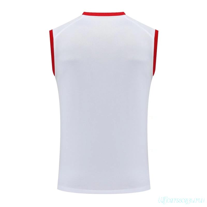 22/23PSG White Special Edition Pre-Game Training Jersey Vest