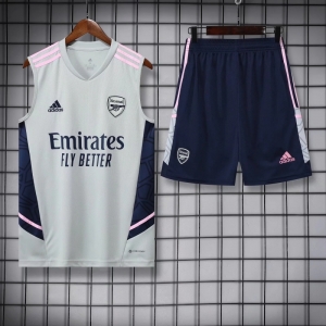 22/23 Arsenal Grey Pre-match Training Jersey Vest