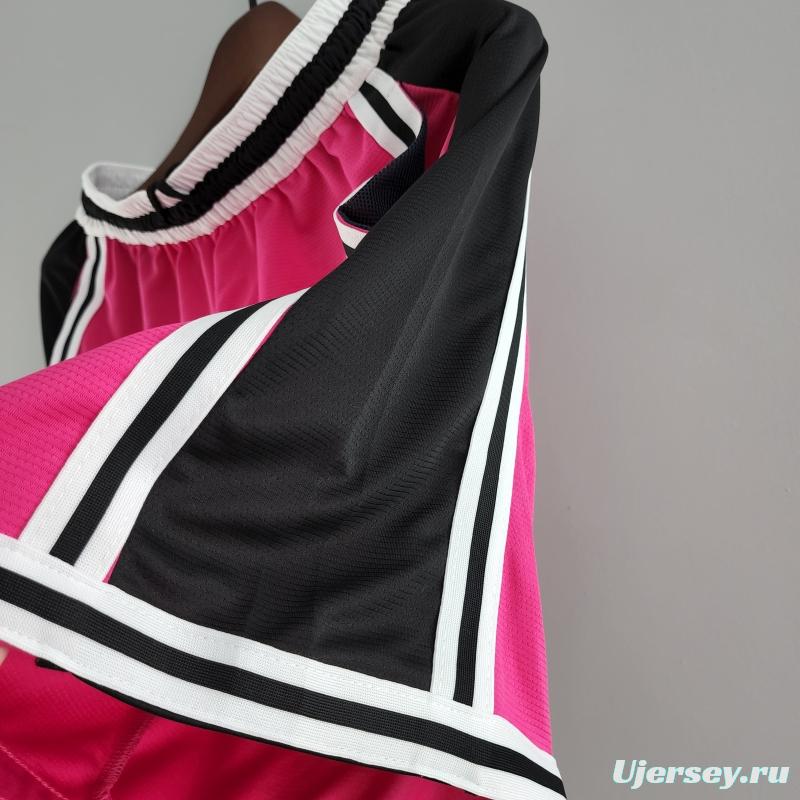 2022 Miami HeatNBA US Training Shorts Pink Black