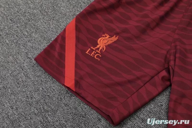 22/23 Liverpool Pre-match Training Jersey Red Vest