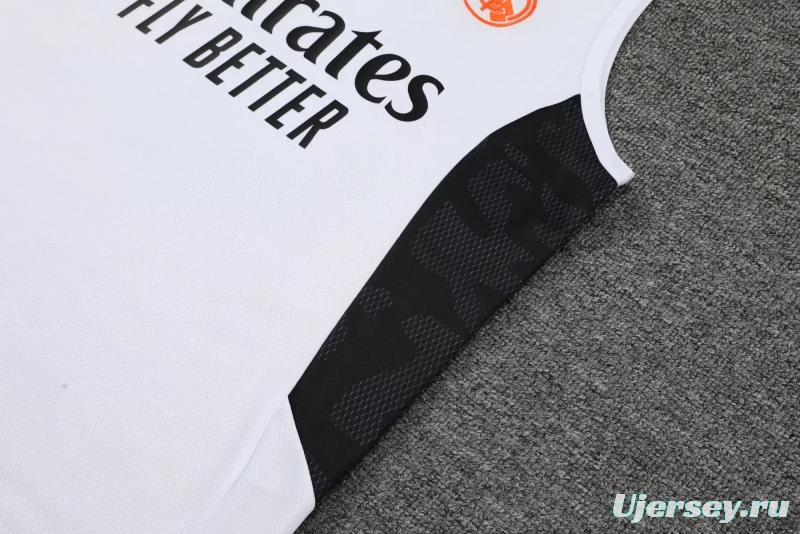 22/23 Real Madrid Pre-match Training Jersey White Vest