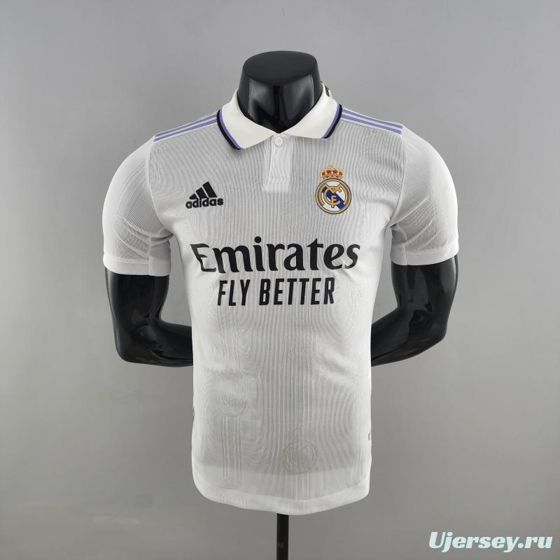 Player Version 22/23 Real Madrid Home Soccer Jersey