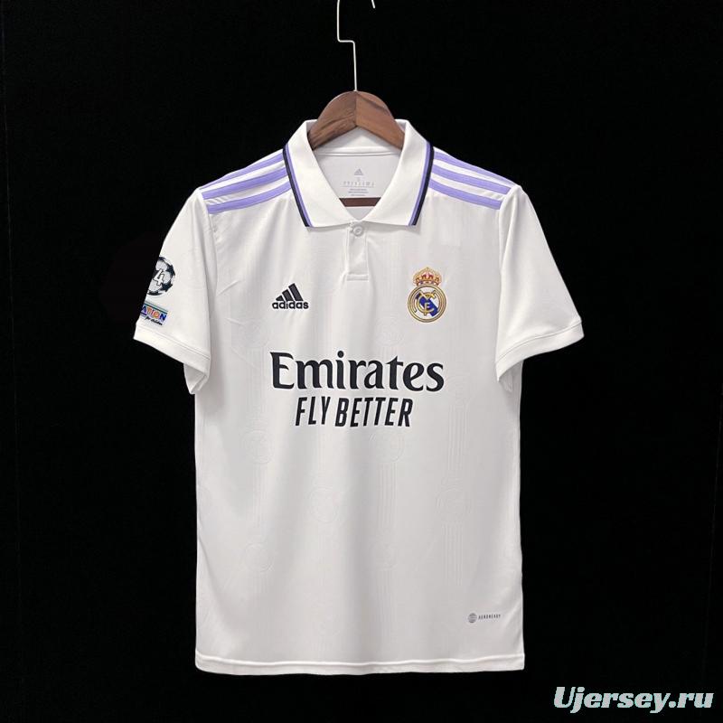 22/23 Real Madrid Home Champions League Soccer Jersey