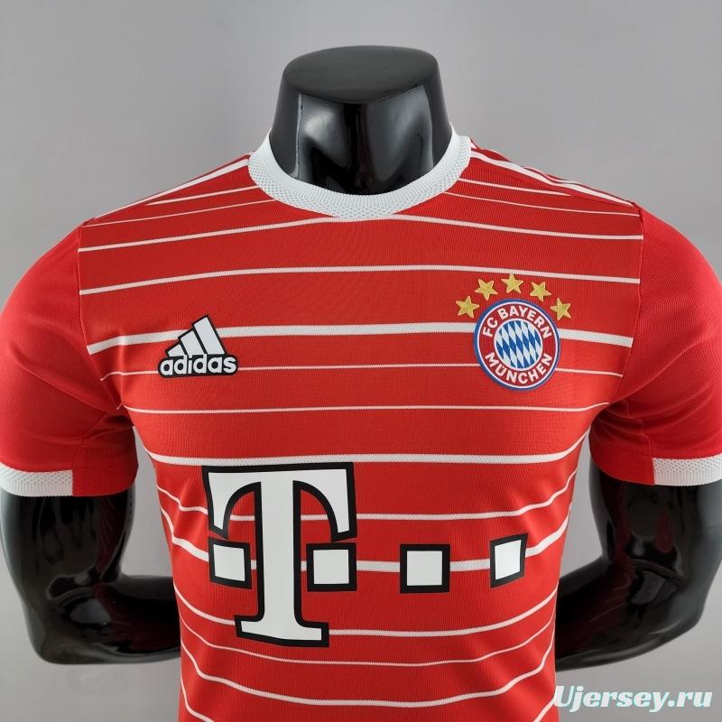 Player Version 22/23 Bayern Munich Home Soccer Jersey