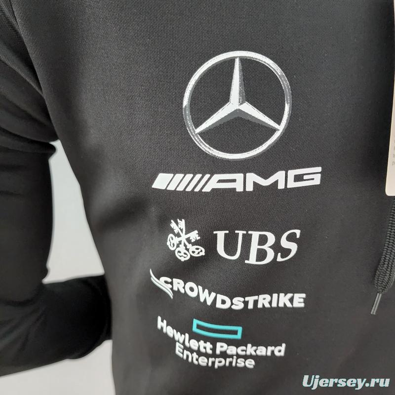 2022 F1 Mercedes AMG Petronas Black Jacket #0001