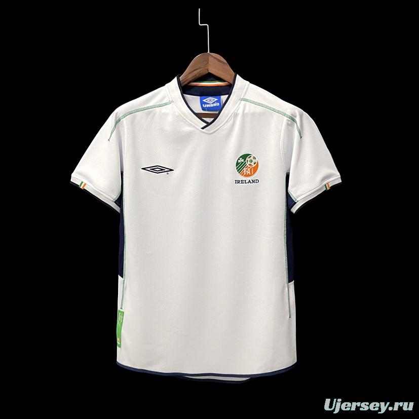 Retro 2002 Ireland Away Soccer Jersey