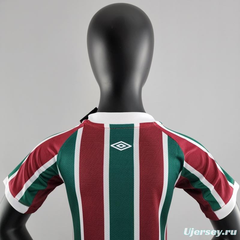 22/23 Kids Kit Fluminense Home Size16-28 Soccer Jersey