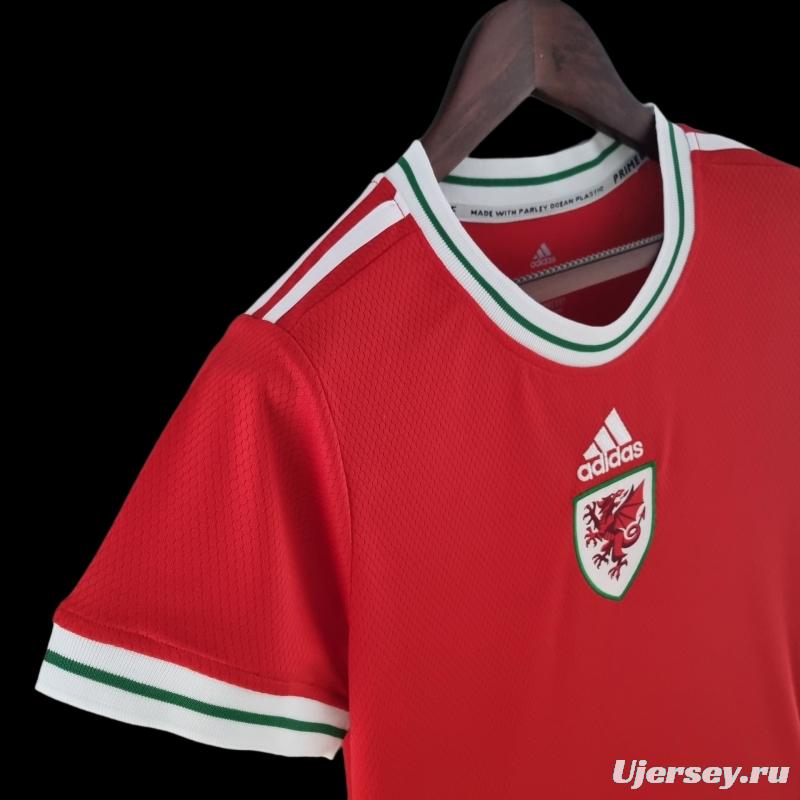 2022 Women Wales Red Soccer Jersey