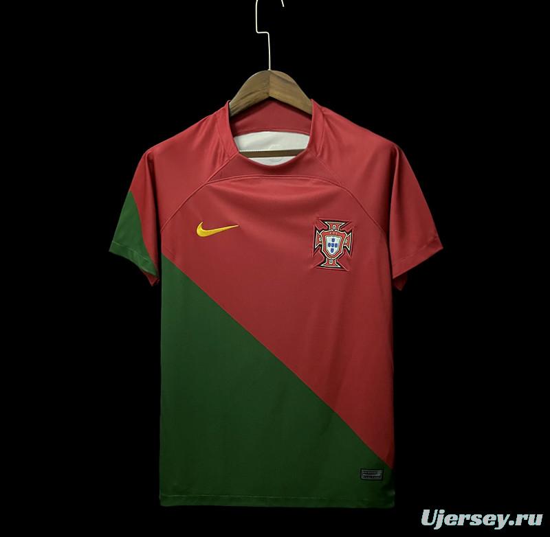 2022 Portugal Home Soccer Jersey