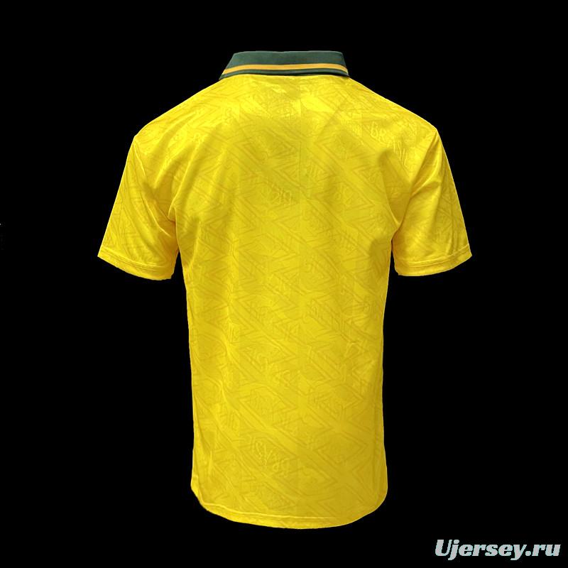 Retro 91/93 Brazil Home Soccer Jersey