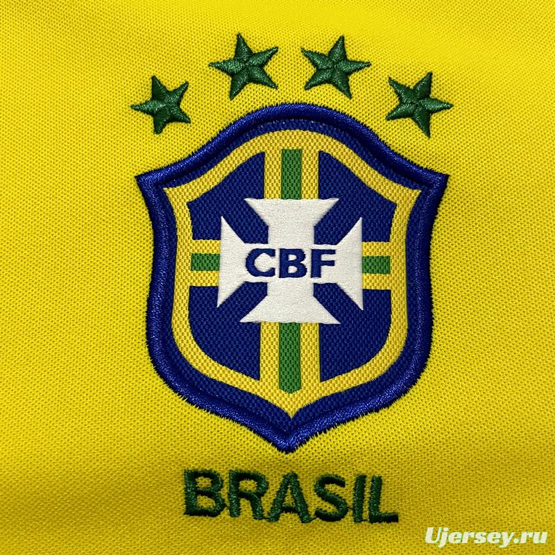 Retro 2002 Brazil Home Soccer Jersey