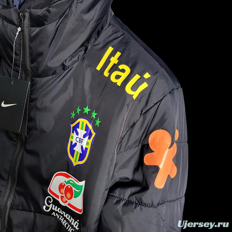 2022 Brazil Black Downcoat Jacket