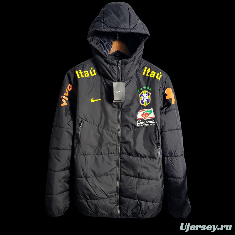 2022 Brazil Black Downcoat Jacket