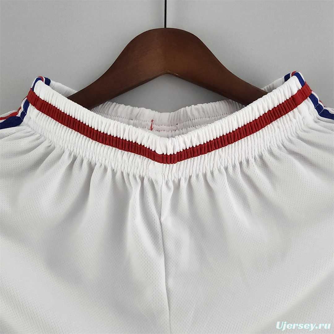Retro 1998 France Home White Shorts