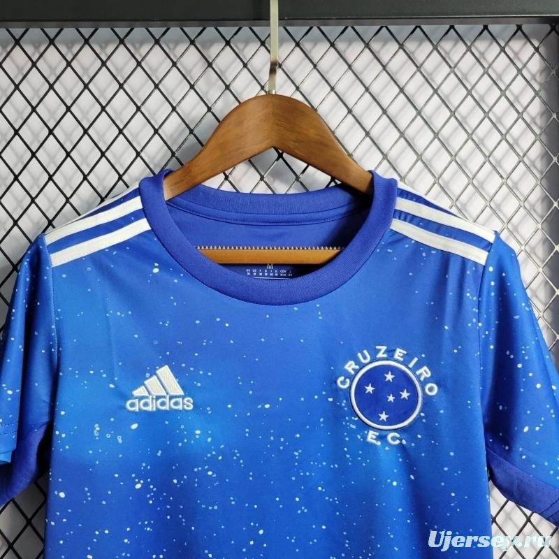 22/23 Women's Cruzeiro Home Soccer Jersey