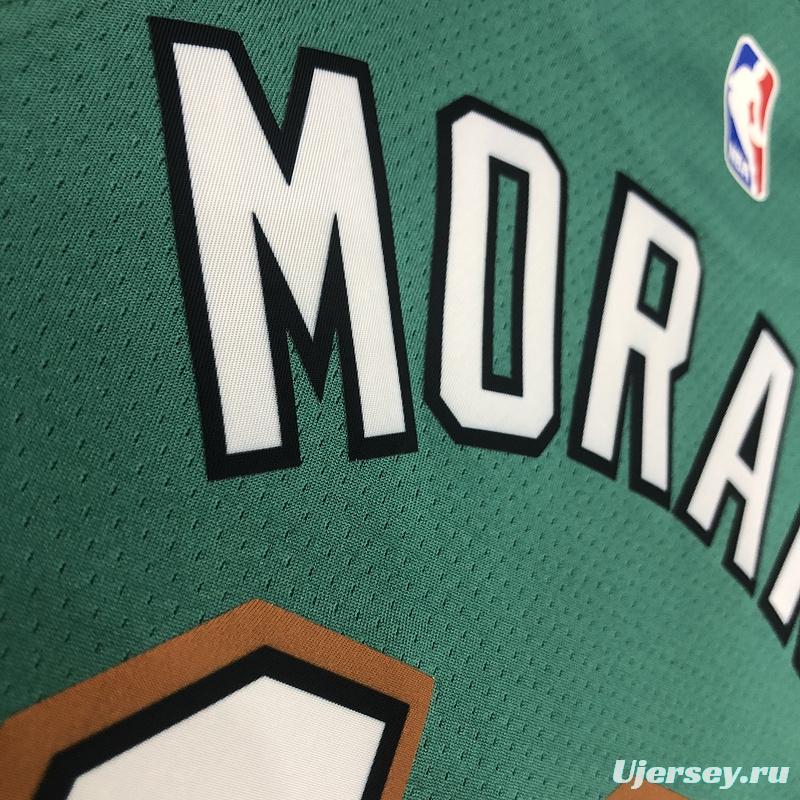 NBA Heat Pressed Men's Green Memphis Grizzlies #12 Ja Morant Basketball Jersey