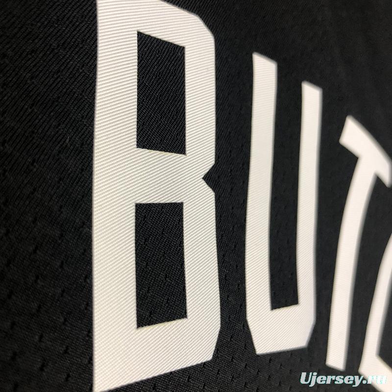 2019-20 NBA Heat Pressed Men's Black Miami Heat #22 Jimmy Butler City Edition Jersey