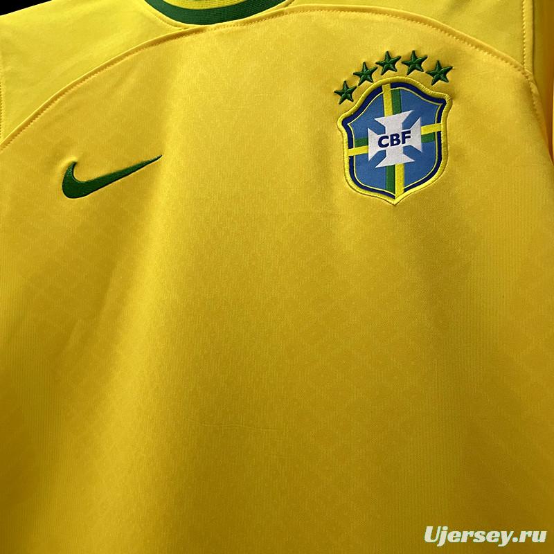 2022 Brazil Black Concept Yellow Jersey