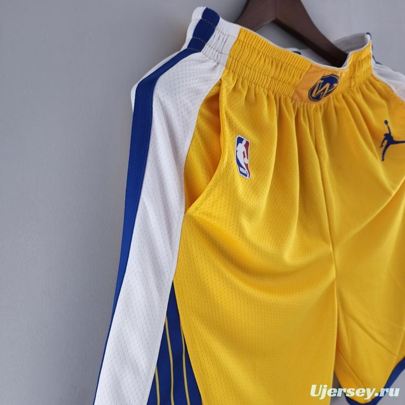 Golden State Warriors Air Jordan NBA Shorts Yellow