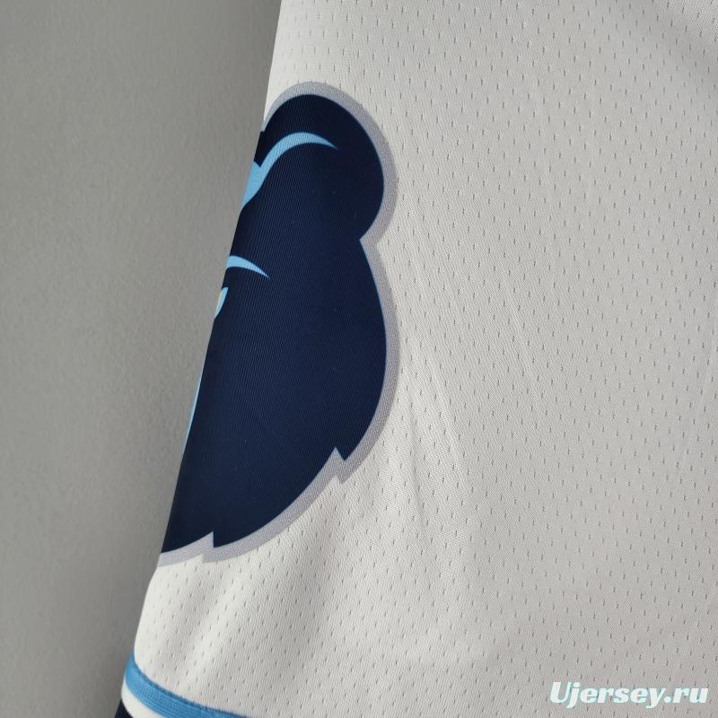 Memphis Grizzlies NBA Shorts White