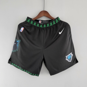 Minnesota Timberwolves Retro NBA Shorts Black