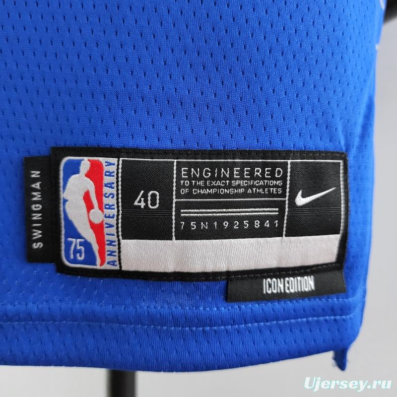 75th Anniversary WALL#11 Los Angeles Clippers NBA Jersey Blue
