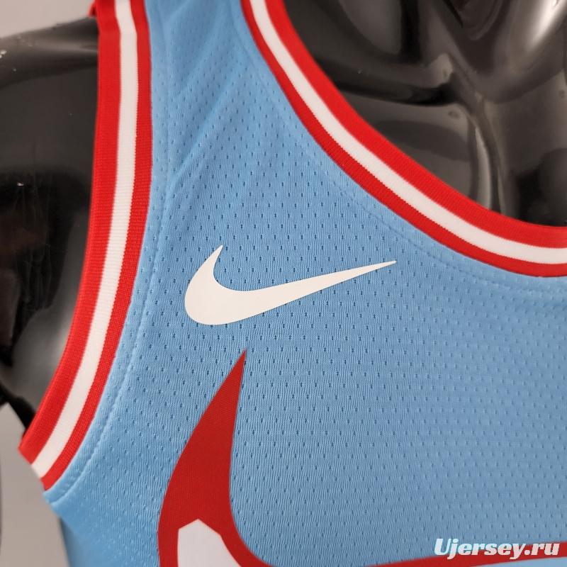 Chicago Bulls JORDAN#23 Blue NBA Jersey
