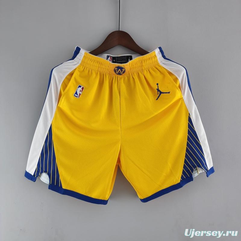 Golden State Warriors Air Jordan NBA Shorts Yellow