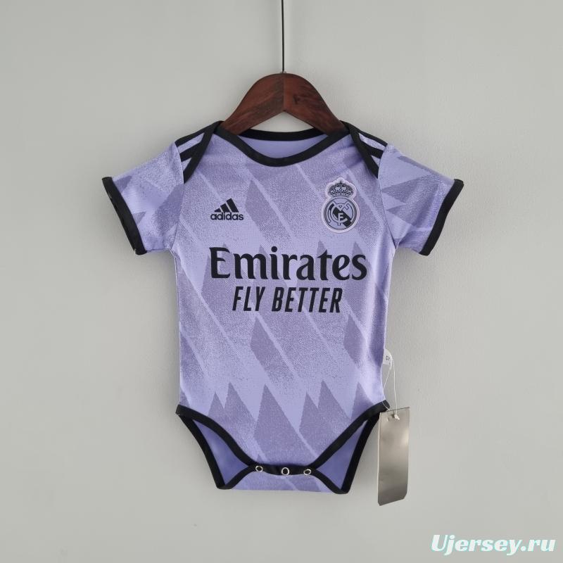 22/23 Real Madrid Away Baby KM#0031 9-12 Soccer Jersey