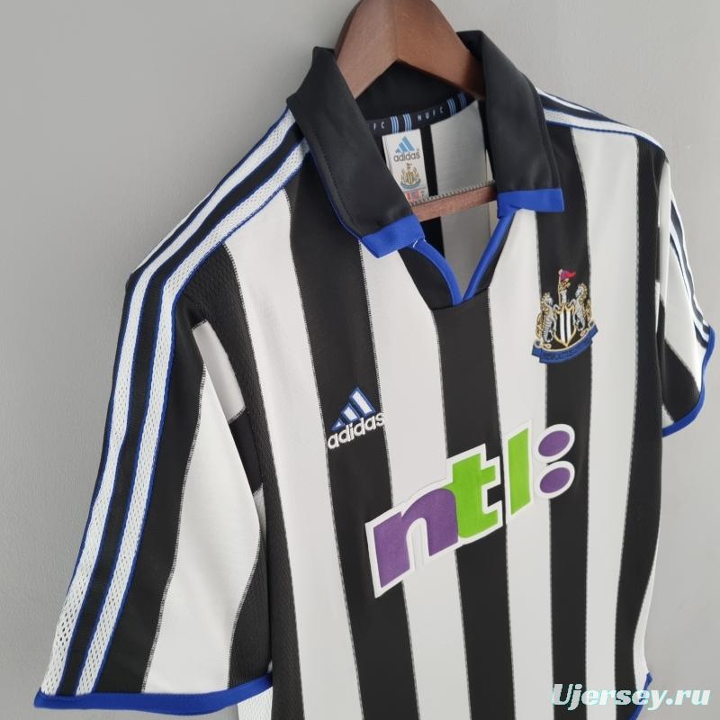 Retro 00/01 Newcastle United Home Soccer Jersey