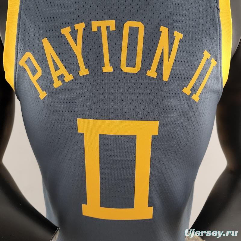 2018 PAYTON II#0 Golden State Warriors Grey NBA Jersey