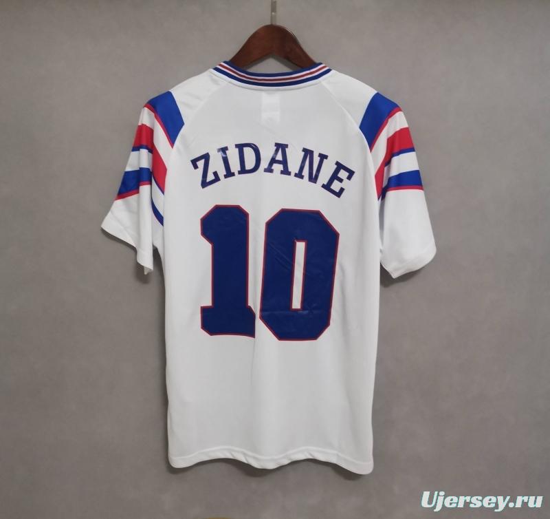 Retro 1996 France Away Soccer Jersey