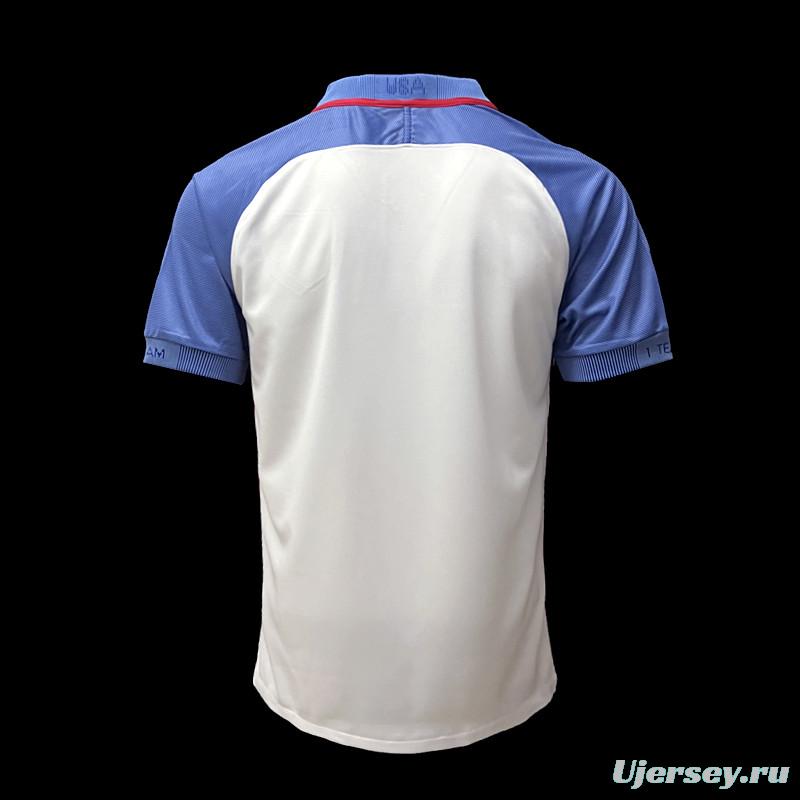 Retro 2016 USA Home Soccer Jersey