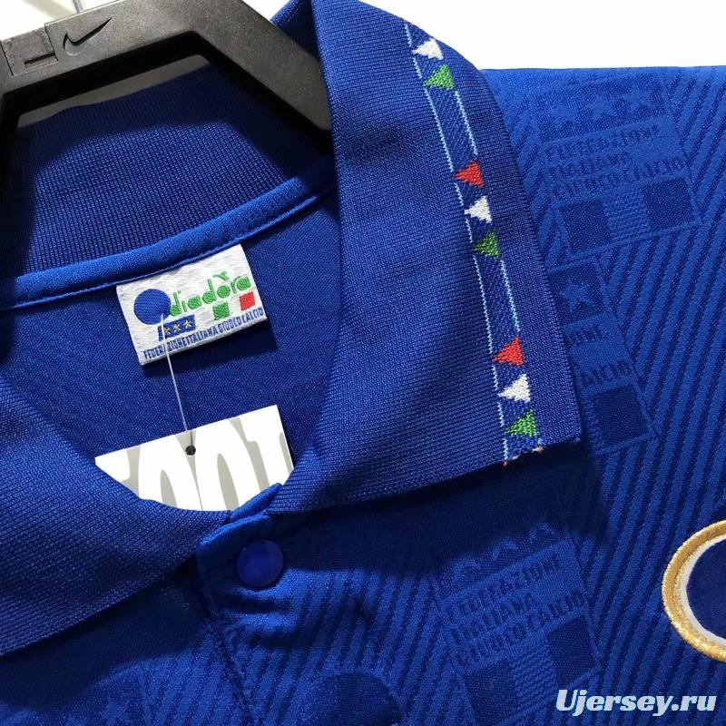 Retro 1994 Italy Home Soccer Jersey